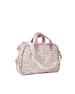 Bolsa Baby | Floral Cru + Listrado Vinho