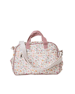 Bolsa Baby | Floral Cru + Listrado Vinho