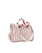 Bolsa Baby | Mini Florzinhas + Listrado Vinho