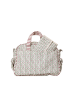 Bolsa Baby | Raminho De Flor + Listrado Vinho