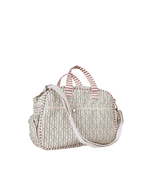 Bolsa Baby | Raminho De Flor + Listrado Vinho