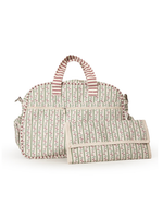 Bolsa Baby | Raminho De Flor + Listrado Vinho
