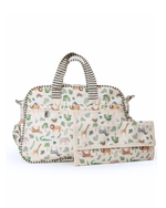 Bolsa Baby | Safari + Listrado Verde Escuro