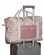 Bolsa Trip | Floral Cru + Listrado Vinho