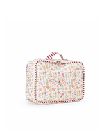 Kit Necessaire Maletinha | Floral Cru + Listrado Vinho
