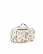 Kit Necessaire Maletinha | Safari + Listrado Verde Escuro
