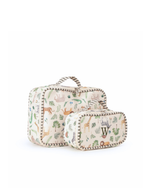 Kit Necessaire Maletinha | Safari + Listrado Verde Escuro