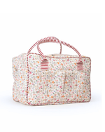 Mala GG | Floral Cru + Listrado Vinho