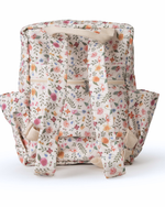 Mochila Adulto | Floral Cru + Listrado Vinho