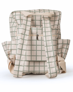 Mochila Adulto | Vichy Verde Menta + Listrado Verde Menta