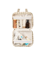Necessaire 2 Lados | Vichy Verde Menta + Listrado Verde Menta