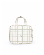 Necessaire 2 Lados | Vichy Verde Menta + Listrado Verde Menta