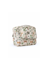 Necessaire 2 Zíperes | Safari + Listrado Verde Escuro