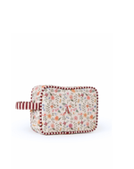Necessaire Estojo | Floral Cru + Listrado Vinho