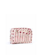 Necessaire Malinha | Mini Florzinhas + Listrado Vinho