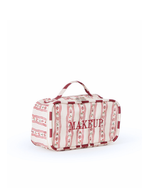 Necessaire Maquiagem | Mini Florzinhas + Listrado Vinho