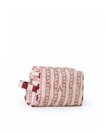 Necessaire Pequena | Mini Florzinhas + Listrado Vinho