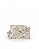 Necessaire Pequena | Safari + Listrado Verde Escuro