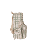 Mochila Kids + Estojo | Vichy Verde Menta + Listrado Verde Menta