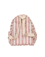 Mochila Kids + Estojo | Mini Florzinhas + Listrado Vinho