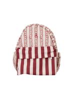 Mochila Kids + Estojo | Mini Florzinhas + Listrado Vinho