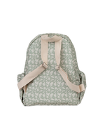 Mochila Kids + Estojo | Florzinhas Verde Menta + Listrado Verde Menta
