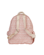 Mochila Kids + Estojo | Florzinhas Rose + Listrado Rose