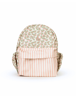 Mochila Kids + Estojo | Floral Sementinhas Rose + Listrado Rose