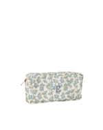Mochila Kids + Estojo | Floral Sementinhas Azul + Listrado Azul Claro