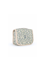 Necessaire Cabide | Floral Sementinhas Azul + Listrado Azul Claro