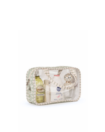 Necessaire Com Visor | Florzinhas Verde Menta + Listrado Verde Menta
