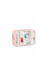 Necessaire Com Visor | Florzinhas Rose + Listrado Rose