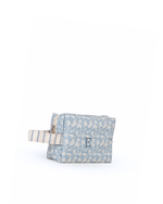 Necessaire Petit | Florzinhas Azul Jeans + Listrado Azul Claro