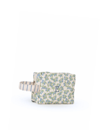 Necessaire Petit | Floral Sementinhas Azul + Listrado Azul Claro