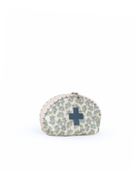 Necessaire Remédios | Floral Sementinhas Azul + Listrado Azul Claro