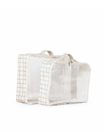 Organizador De Mala | Vichy Verde Menta + Listrado Verde Menta