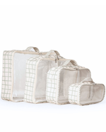 Organizador De Mala | Vichy Verde Menta + Listrado Verde Menta