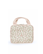 Necessaire 2 Lados | Floral Sementinhas Rose + Listrado Rose