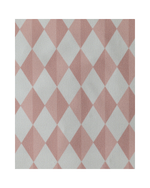 Necessaire 2 Lados | Losango 2 Cores Rose E Rose Claro + Florzinhas Rose