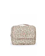 Necessaire 2 Zíperes | Floral Sementinhas Rose + Listrado Rose