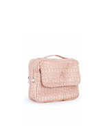 Necessaire 2 Zíperes | Florzinhas Rose + Listrado Rose