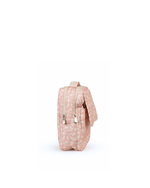 Necessaire 2 Zíperes | Florzinhas Rose + Listrado Rose