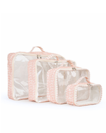 Organizador De Mala | Florzinhas Rose + Listrado Rose
