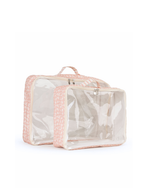 Organizador De Mala | Florzinhas Rose + Listrado Rose