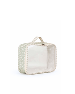 Organizador De Mala | Florzinhas Verde Menta + Listrado Verde Menta