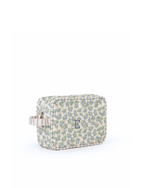 Necessaire Estojo | Floral Sementinhas Azul + Listrado Azul Claro