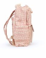 Mochila Adulto | Florzinhas Rose + Listrado Rose