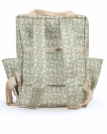 Mochila Adulto | Florzinhas Verde Menta + Listrado Verde Menta