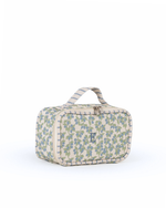 Kit Necessaire Maletinha | Floral Sementinhas Azul + Listrado Azul Claro