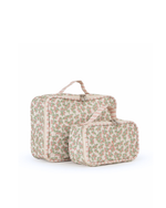 Kit Necessaire Maletinha | Floral Sementinhas Rose + Listrado Rose
